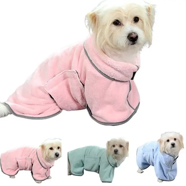 Quick-drying Pet Absorbent Towel Dog Bathrobe Pet Dog Bath