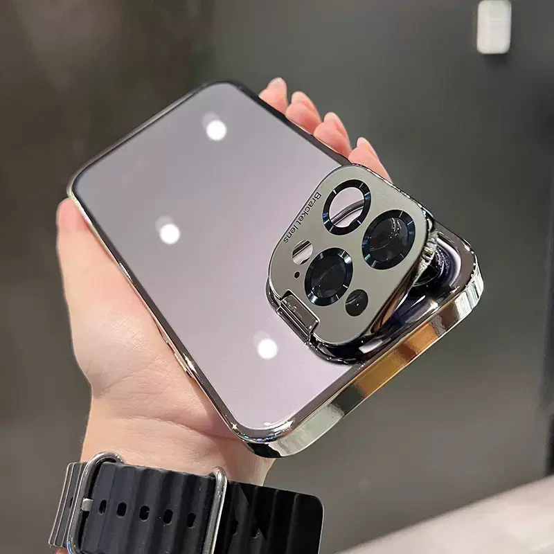 Electroplated Invisible Bracket Transparent Hard Shell Protective