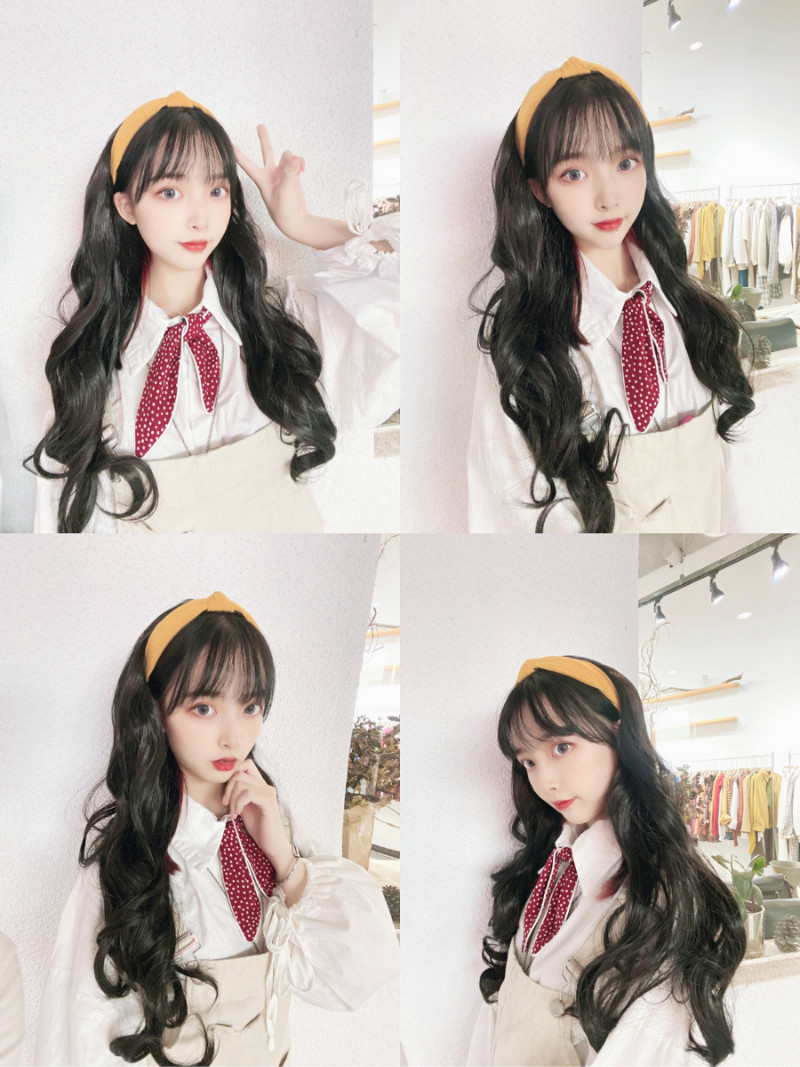Women's Invisible And Breathable U-shaped Half Headgear Headband Wig — foto 5