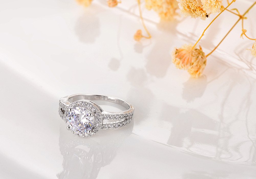 Female Eight Hearts Arrows Zircon Ring