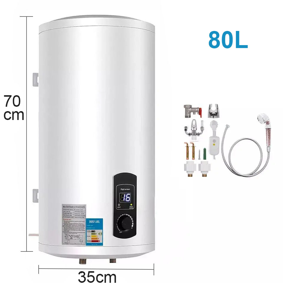 80L Electric Water Heater Vertical Household Storage Tank Bathing UK — image 4