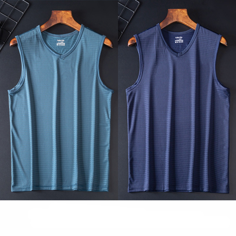 Loose Large Size Wide Shoulder Sports Quick-drying Breathable Sleeveless T-shirt