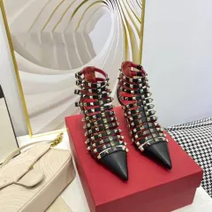 Fashionable British Pointed Toe Stiletto High Heels - Cowhide-36 - View 1
