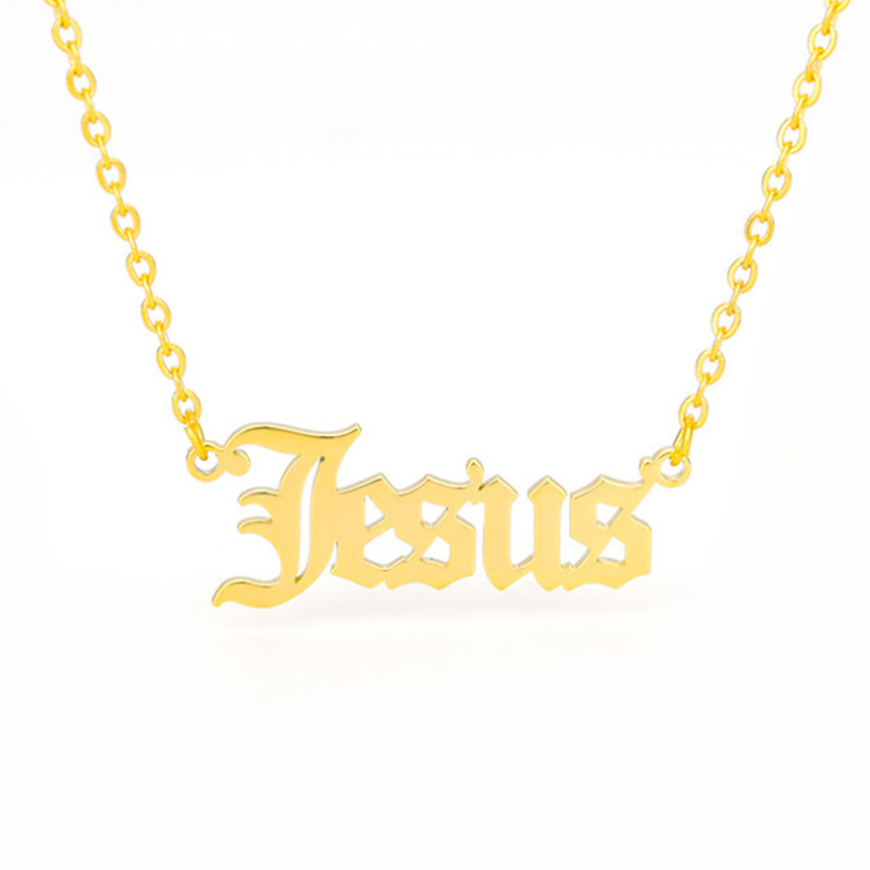 European And American New Fashion Titanium Steel English Letters