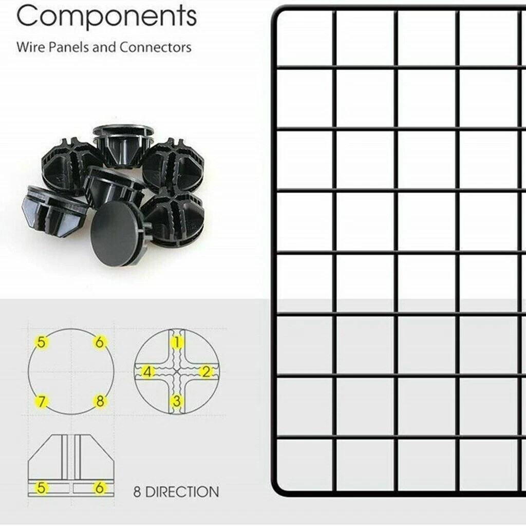 12 Panels Pet Dog Playpen Puppy Rabbits Play Pen Metal Wire Run Cage Crate Fence — image 5
