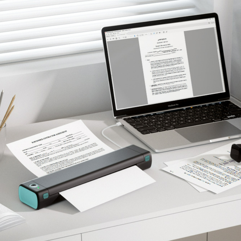 Small Mini Homework Paper Ink-free Office Portable A4 Thermal Wrong Question Printer - Image 13