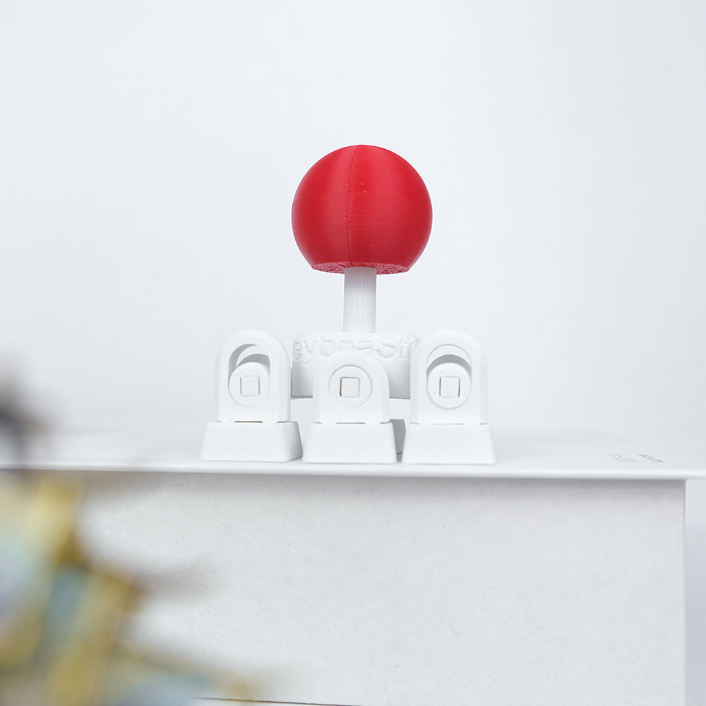 1PC 3D Printed Joystick Keyboard Keycap Set, Creative Red Ball Rocker Keycap For Compatible Mechanical Keyboards, Gaming Desk Accessory 6