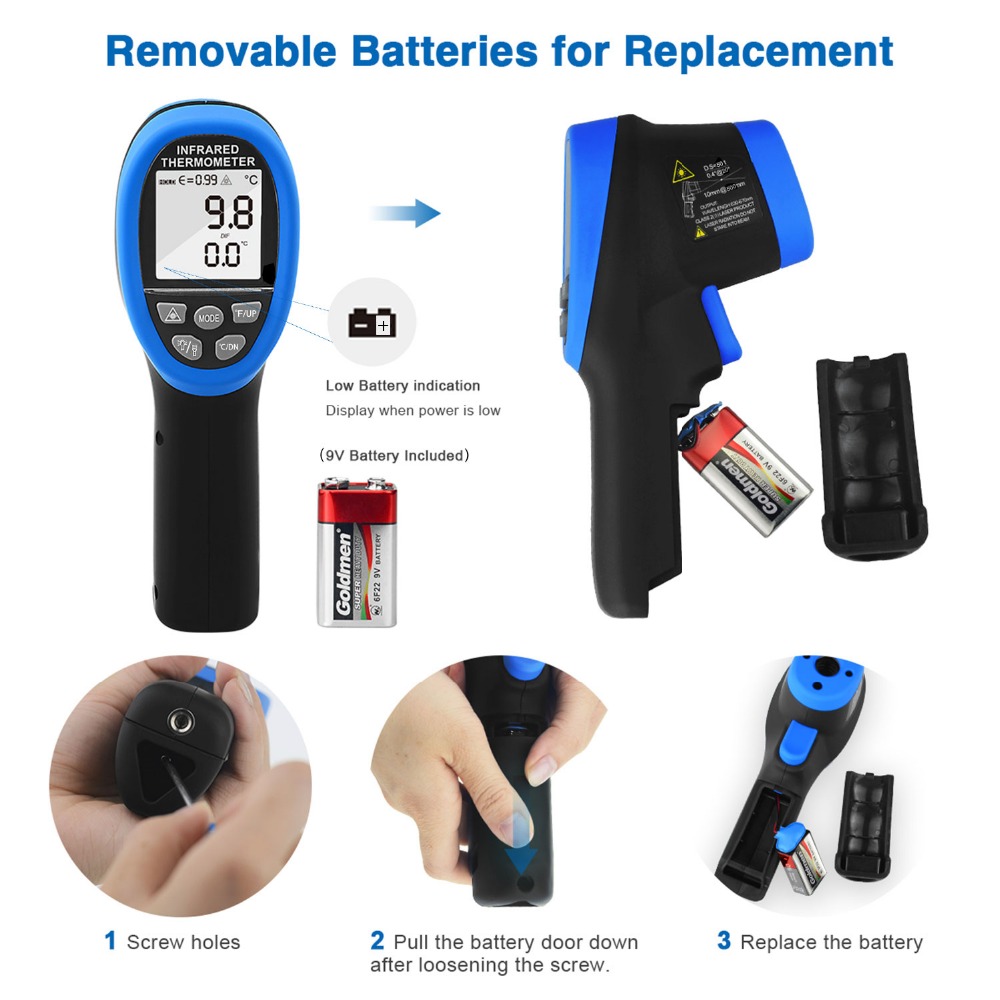 Title 1, Neues, berührungsloses digitales Thermometer mi...