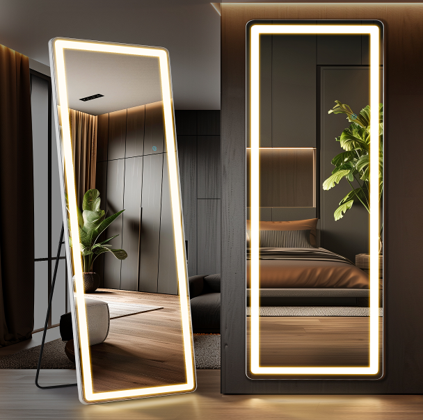 3 Color Lighting Mirror With LED Lights image 26