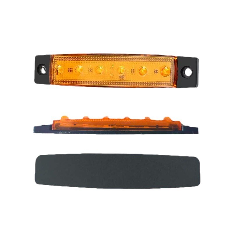 30 Pcs 12v 6 Led White Yellow Red Side Marker Light Position Truck Trailer — image 10