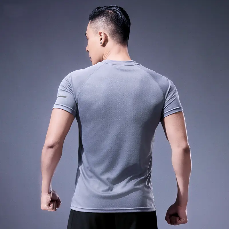Quick-drying Men's Sports Fitness Short-sleeved Loose Large Size Breathable