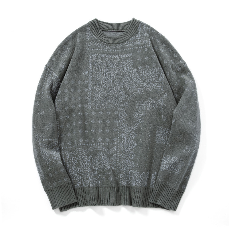 Loose Bf Style Men's Pullover National Trendy Sweater