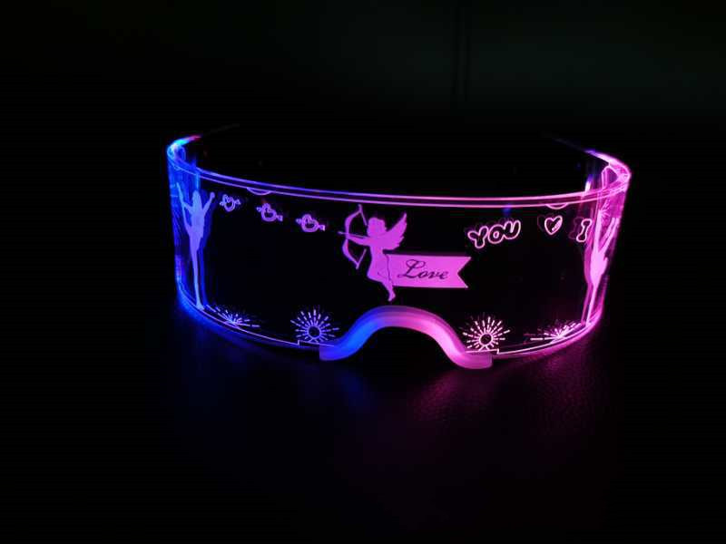 Title 4, Halloween Amazon LED Colorful Glowing Glasses C...