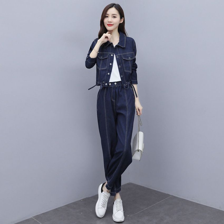Women's Casual Fashion Show High Temperament And Light Mature Style Two-piece Suit
