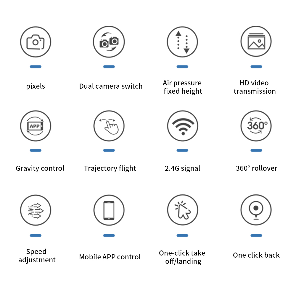 E88Pro Dual Camera Dual Electric Drone detail