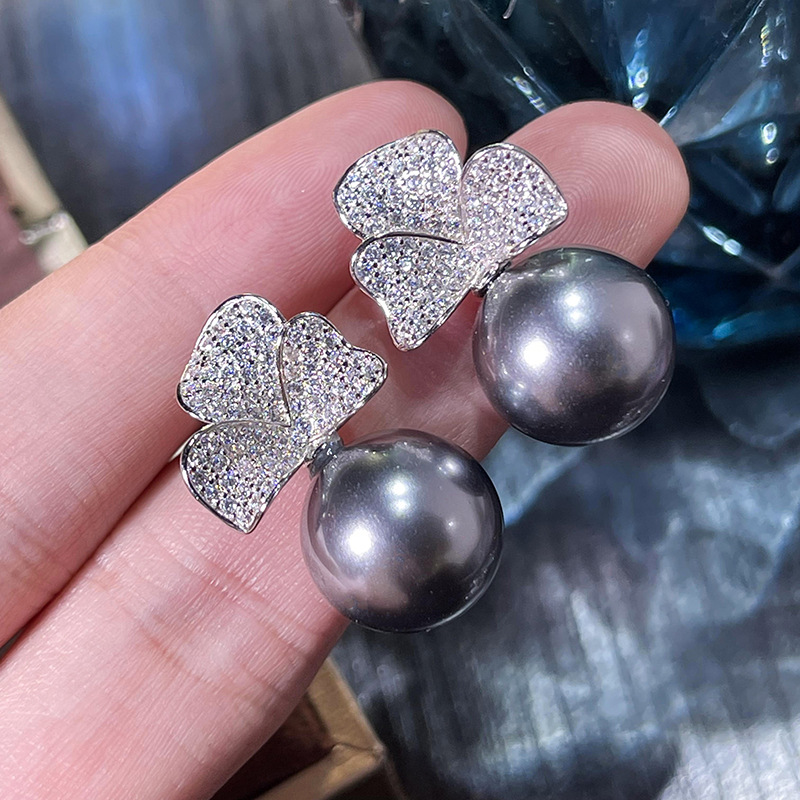Retro Women's Grey Bead Fashion Versatile Set