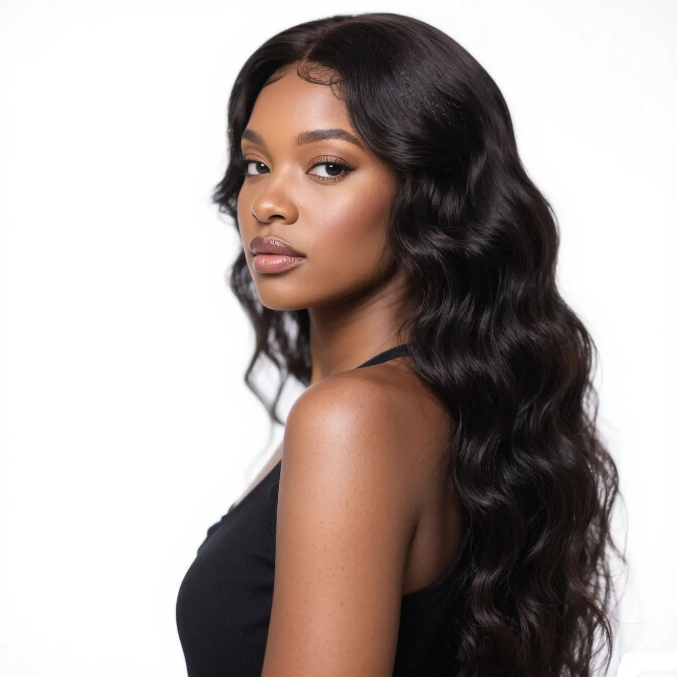 4x6 Lace Closure Wig Human Hair Natural