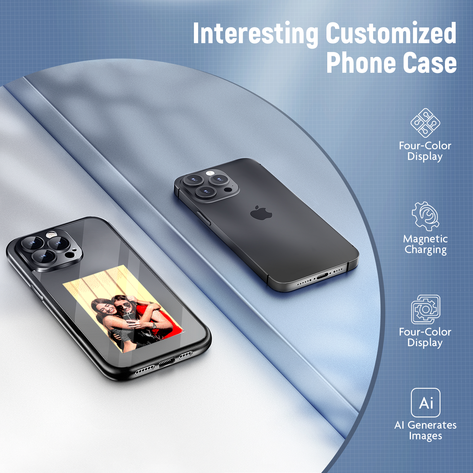 Case for mobile phone. USPS, Fedex, UPS, Amazon Logistics several logistics random delivery Material: Plastic. Image of mobile phone case.