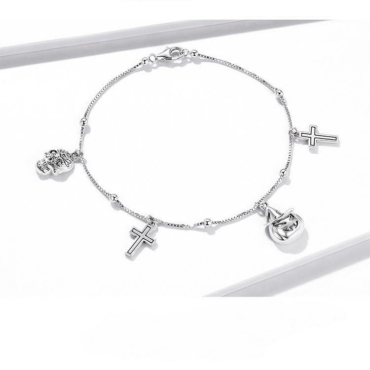 Ladies Fashion Personality Cross Skull Bracelet
