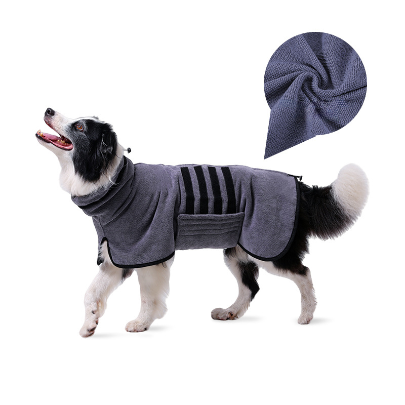 Title 4, Dog Bathrobe Pet Bath Cat Towel Drying Clothes ...