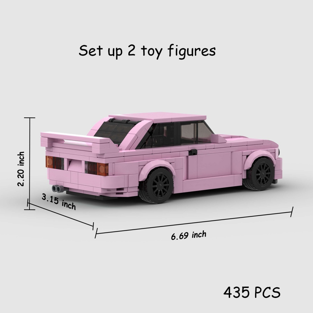 435PCS Sports Car MOC Building Blocks BMW 8