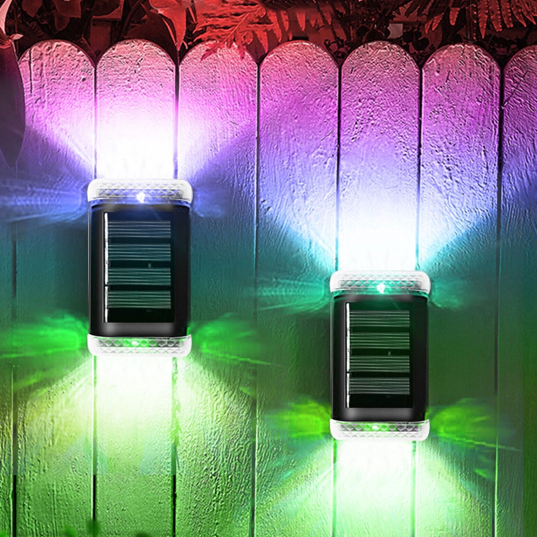 8Pack Super Bright Solar Powered Door Fence Wall Lights LED Outdoor Garden Lamp — image 10