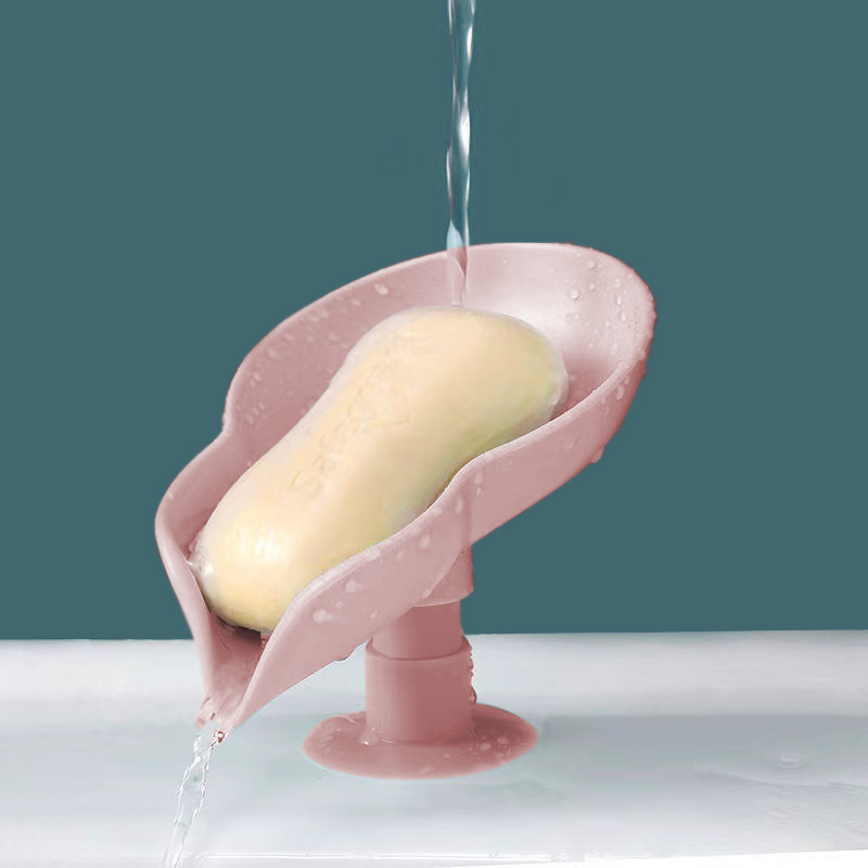 Pink soap dish