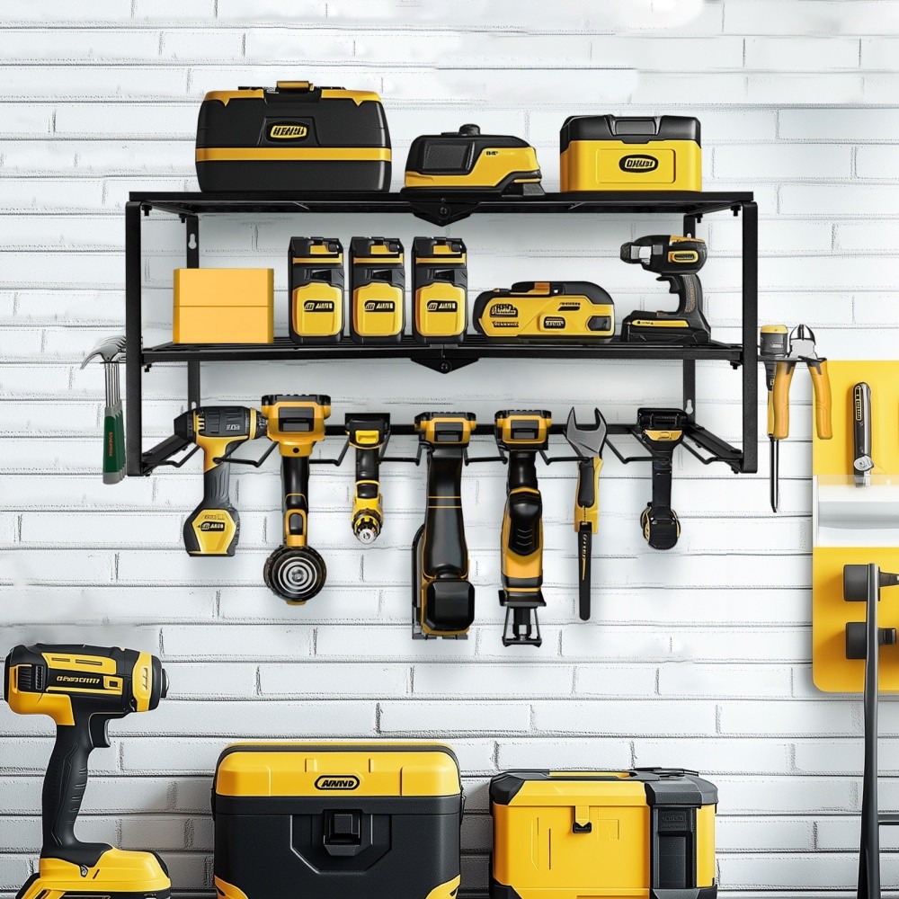 Power Tool Storage Wall Workshop Garage Organiser Drill Hold Impact Driver Rack — image 10