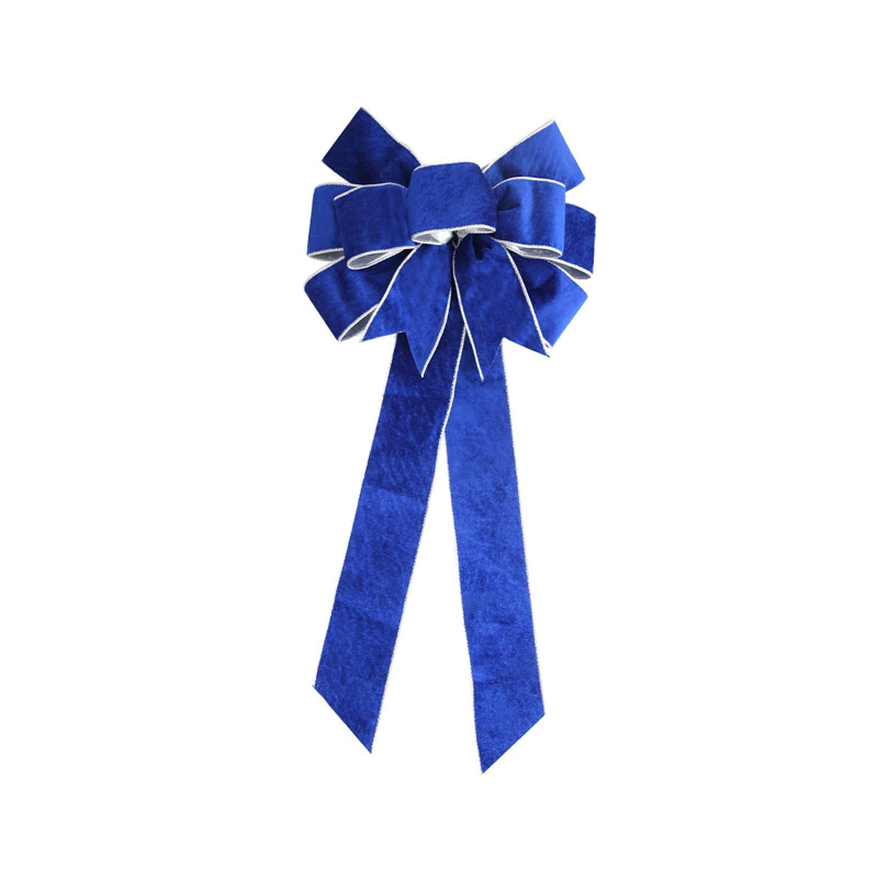 Big Blue Bow Wall Door Hanging_voghion.com