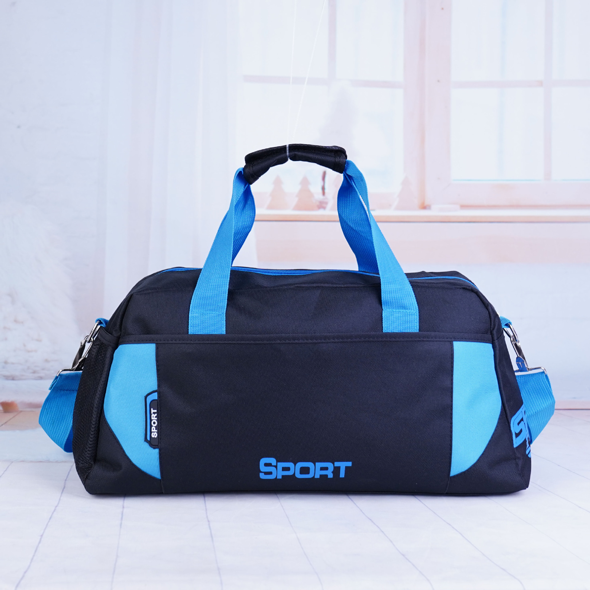 Large Capacity Handy Travel Messenger Bag Blue - Shop at LoveMi