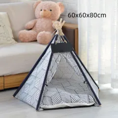 Detachable And Washable Four-season Universal Pet Nest - Rhombus 60X60X80Cm - View 1