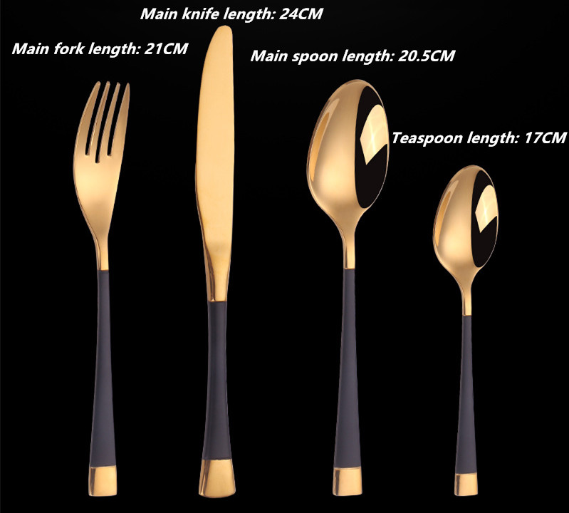 Title 1, Stainless Steel Spoon Fork Set Western Style St...