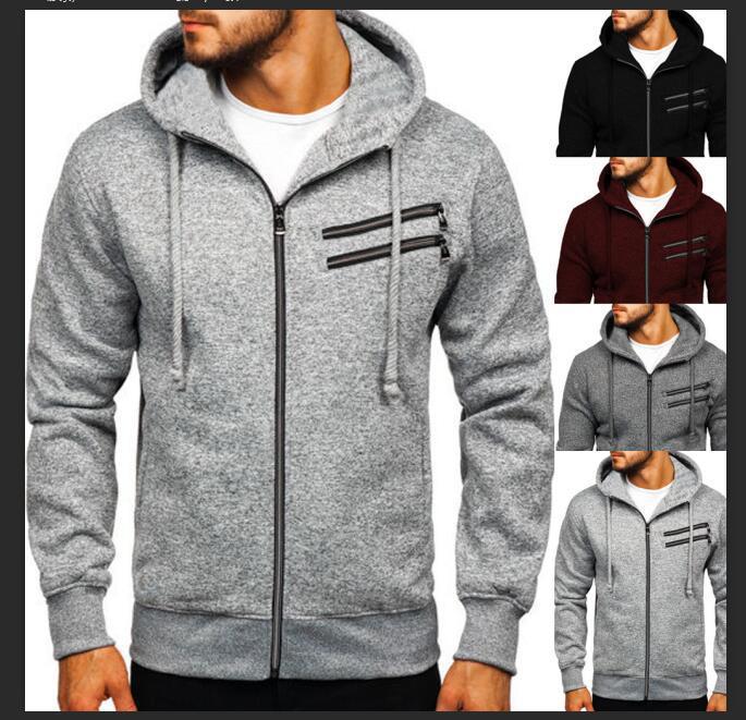 Title 2, Mens Fleece Cardigan Zippered Hoodie Jacket. P...