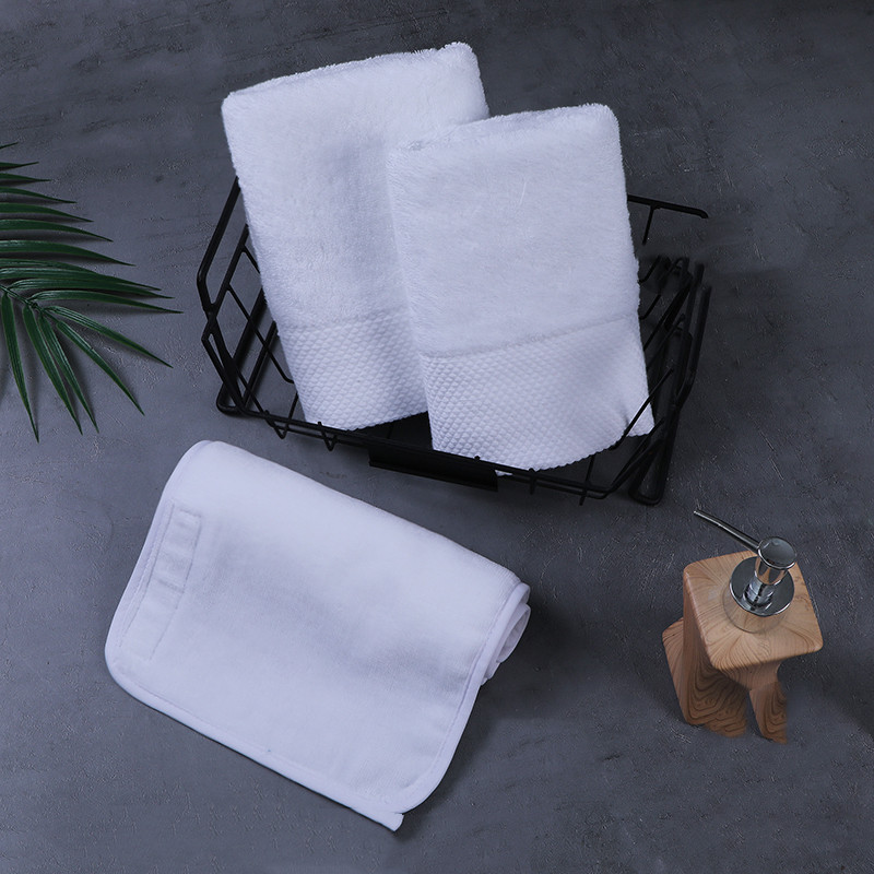 Pure Cotton Towel, Special Bed Towel For Beauty Salon, Sports White Headband