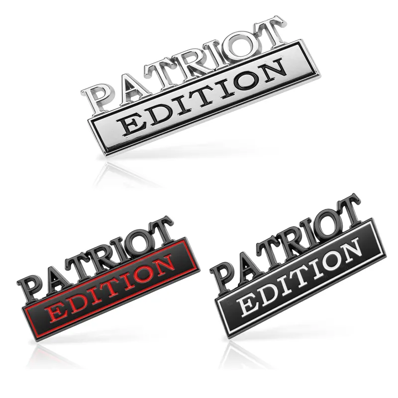 Patriot Edition Emblems, Emblem 3D Badge Decal