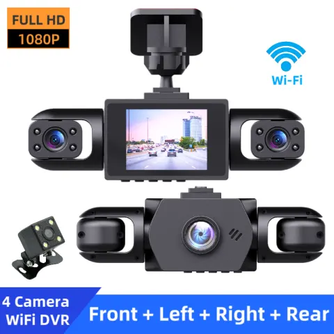 1080P High-definition Driving Recorder with Four Lenses