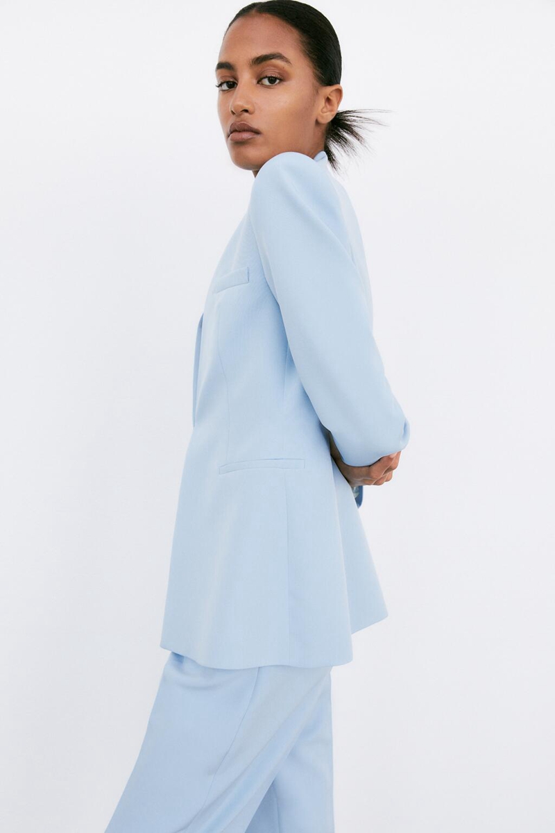 The Same Style Of European And American All-match Women's Summer New Product Without Lapel Blazer