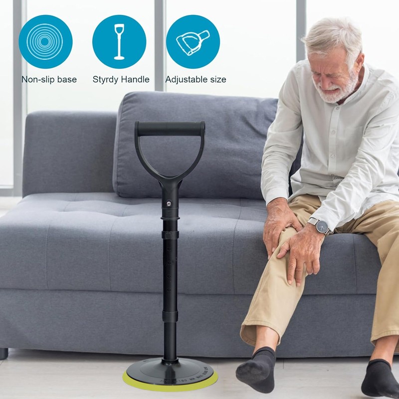 Mobility Aids Tool Adjustable Standing Assist Devices With Base For Seniors UK 8