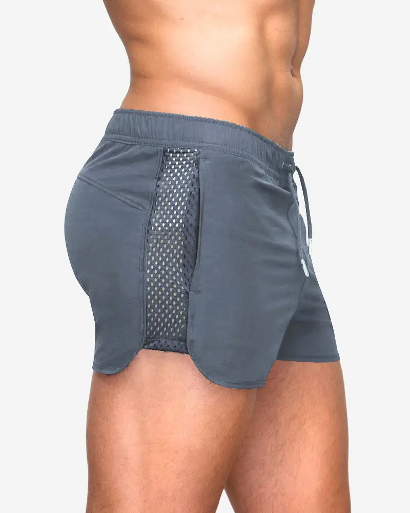 Summer Stretch Mesh Fitness Training Sprint Shorts