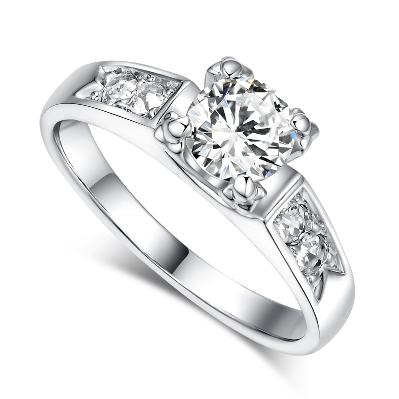 Korean Fashion Hot-selling Jewelry Electroplating Platinum Micro-set Zircon