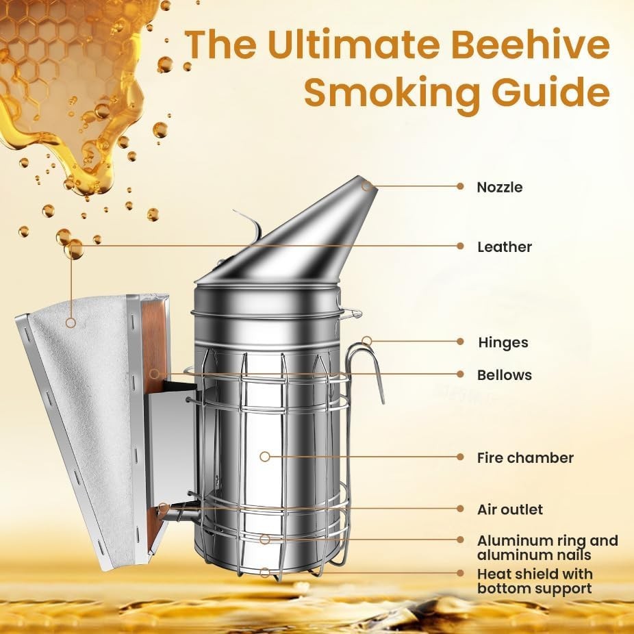 Beekeeping Tools Stainless Steel Large Heat Shield Beekeeping Apiary Beekeeper