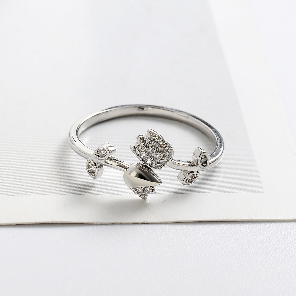 Simple Vintage French Vintage Rose Ring