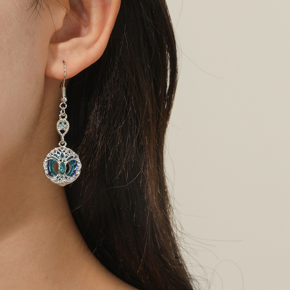 Title 2, Bohemian Style Gemstone Earrings With Diamonds