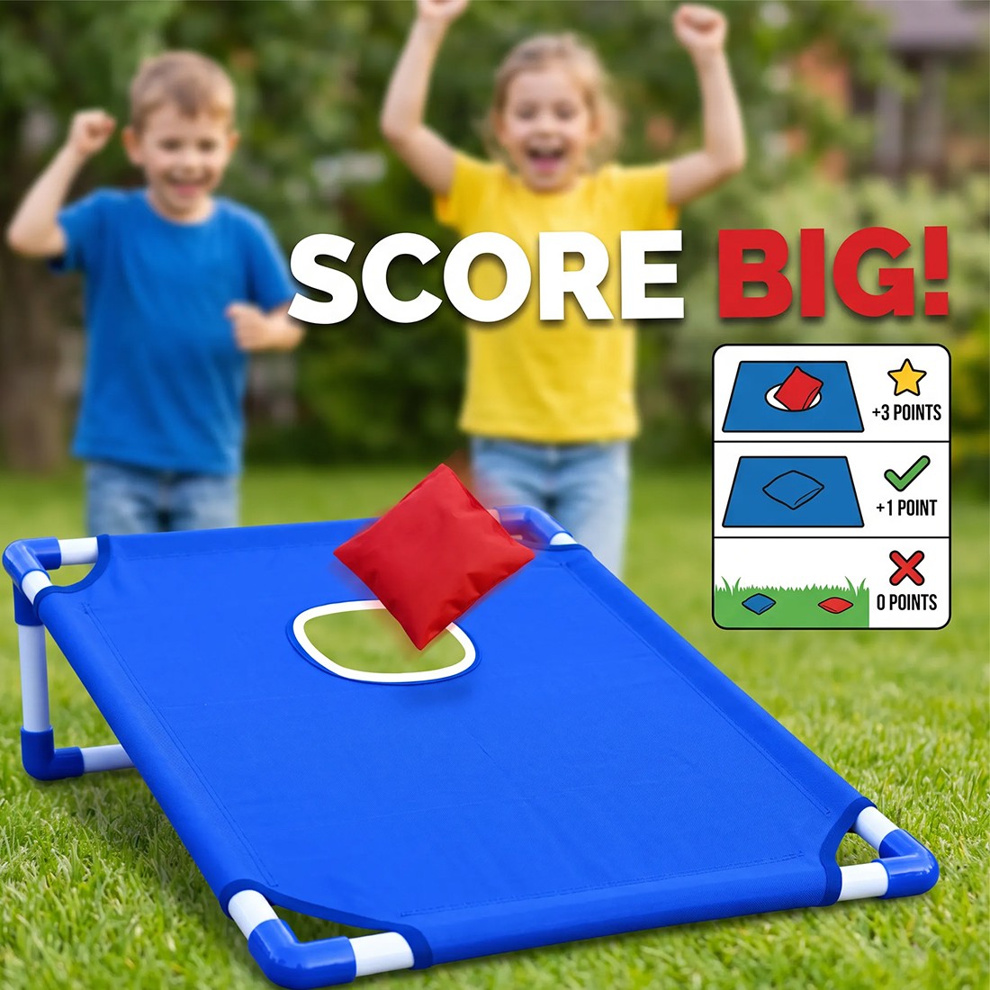 A Dult Kids Bean Bag Toss Game Set Family Outdoor Garden F Un Toy With 6 — image 12