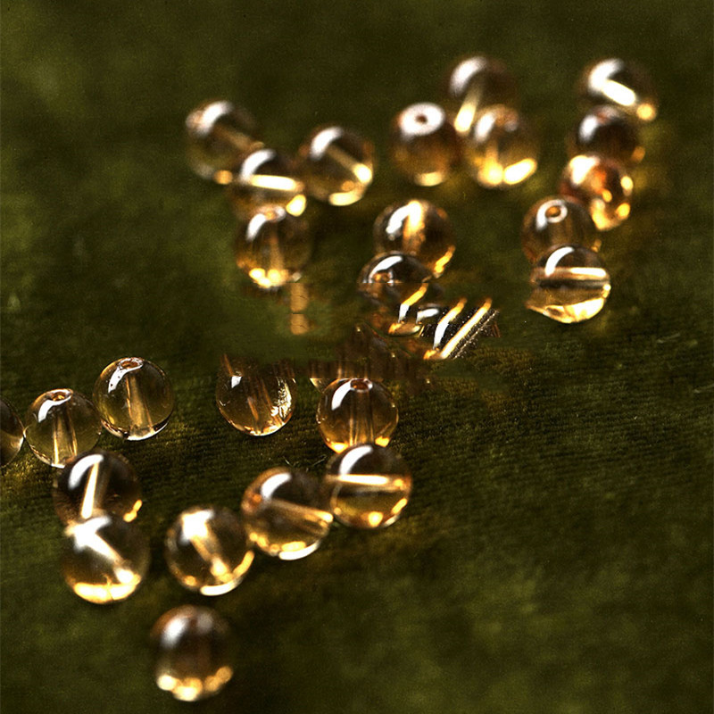 Yellow Crystal 6MM Bracelet For Men And Women