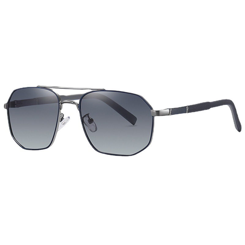 Men's Aviator Double Bridge Large Frame Polarized Sunglasses - Image 3