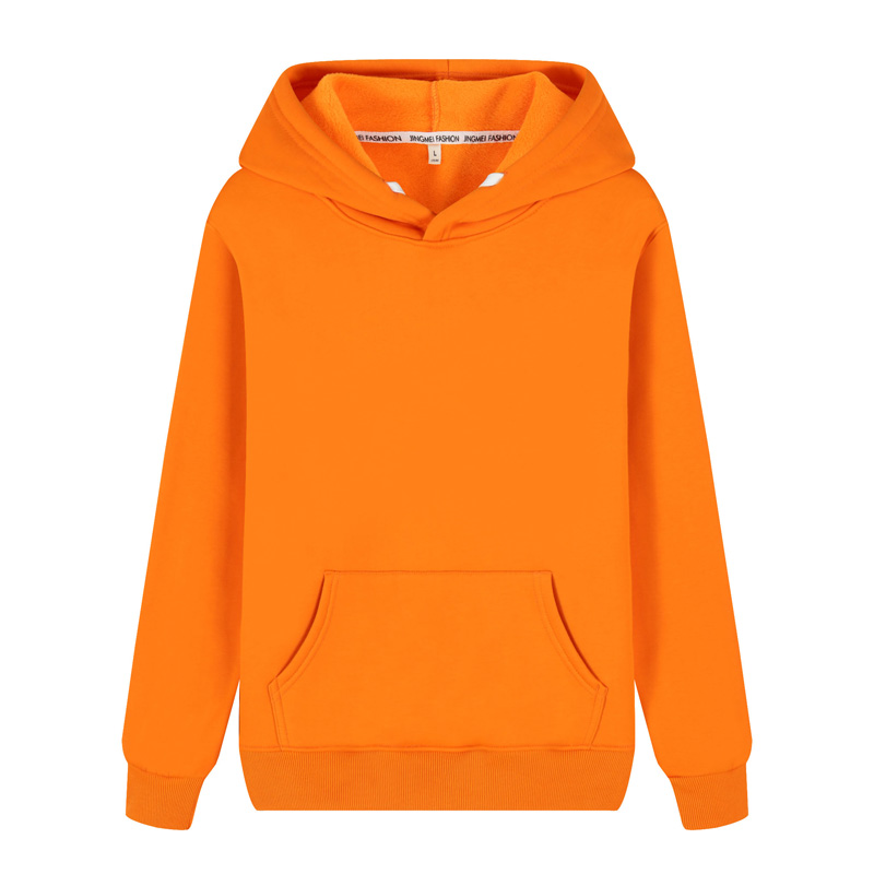 Title 3, Non-Fleece Solid Color Hooded Pullover Sweater