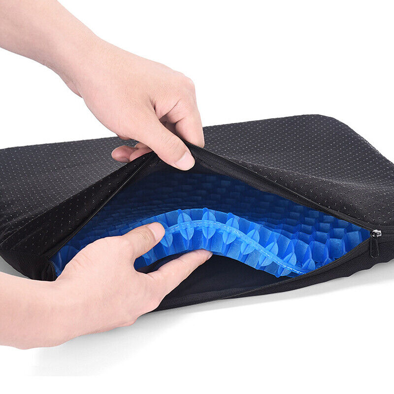 Honeycomb Breathable Gel Seat Cushion Cooling Double Thick Egg Sitting Pad Mat — image 10