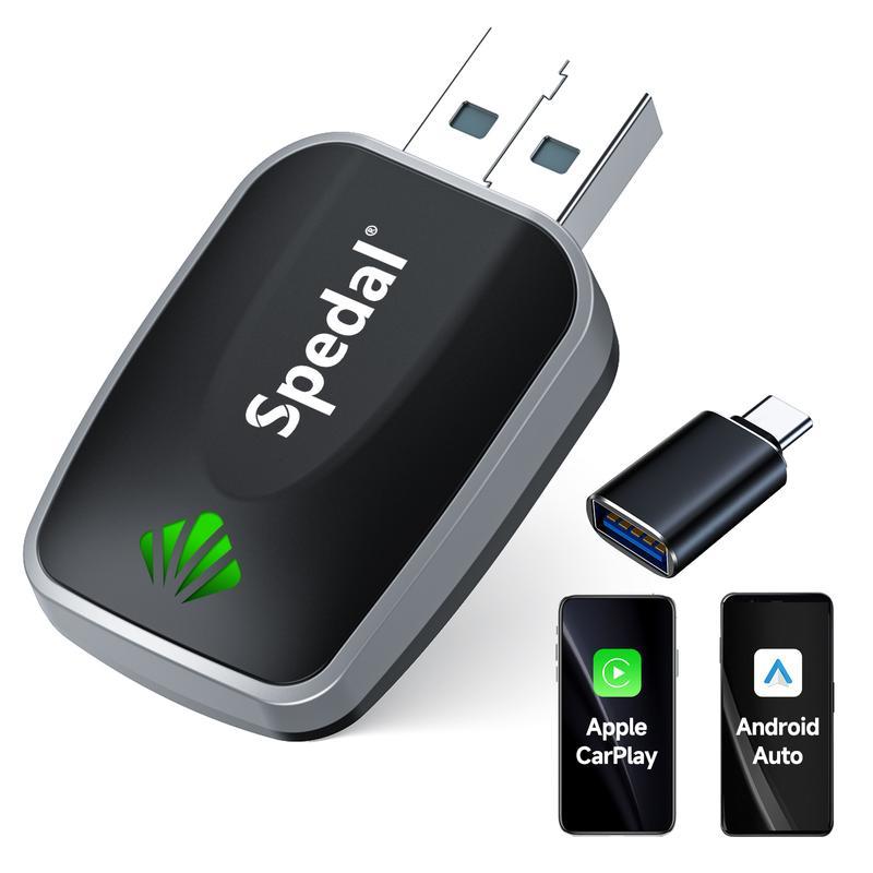 Mini Low-latency Wireless Car Adapter, Compatible With Apple And Android, Converts Wired CarPlay Connection And Also Has Wireless FM Transmitter Function - Image 3