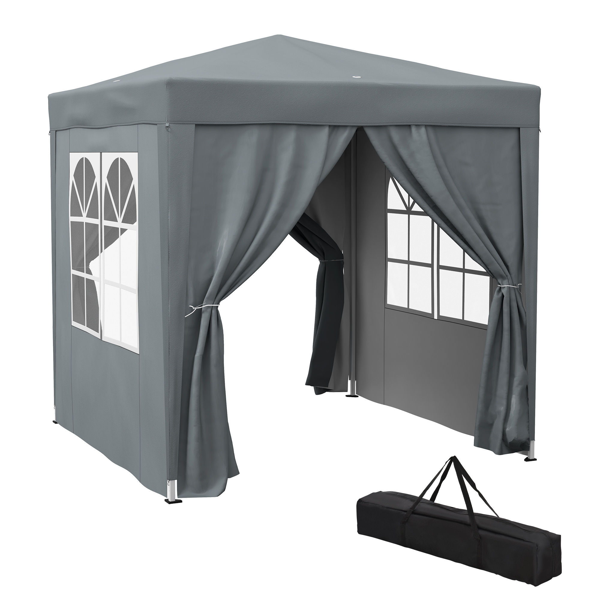 2 X 2-meter Garden Pop-up Pavilion, Wedding Party Tent, Waterproof Sunshade